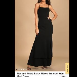 Black Lulus Maxi dress